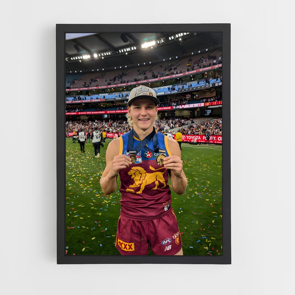Poster Émotion au Stade – affiche Football australien (vue 2)